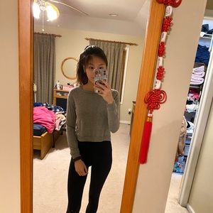 gray brandy melville sweater